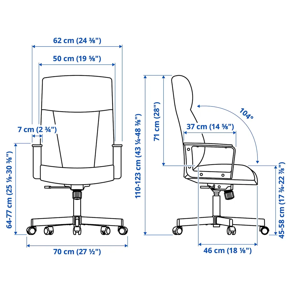 part: MILLBERGET swivel chair