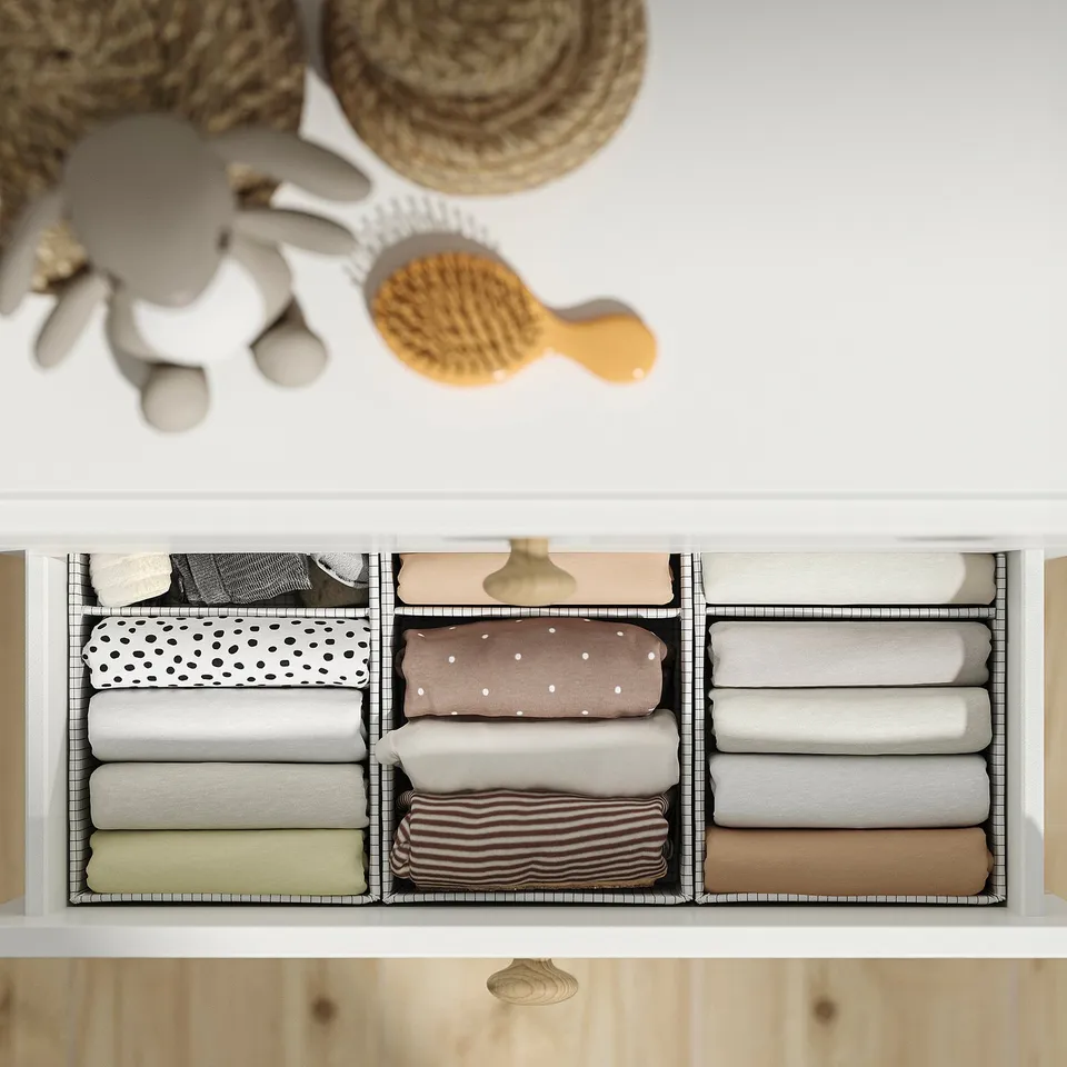 LASTARE Chest of 4 drawers, white, 60x42x100 cm