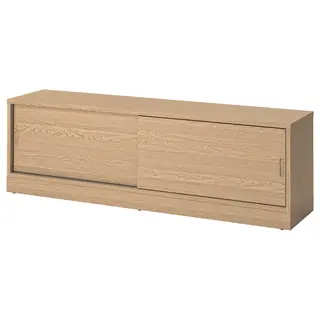 TONSTAD TV bench, oak veneer, 178x37x55 cm