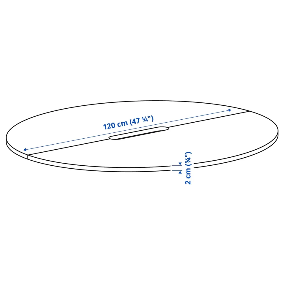 Illustration with measurements for the product: MITTZON.