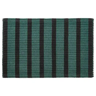 VÄGSKYLT door mat, blue-green/black, 40x60 cm