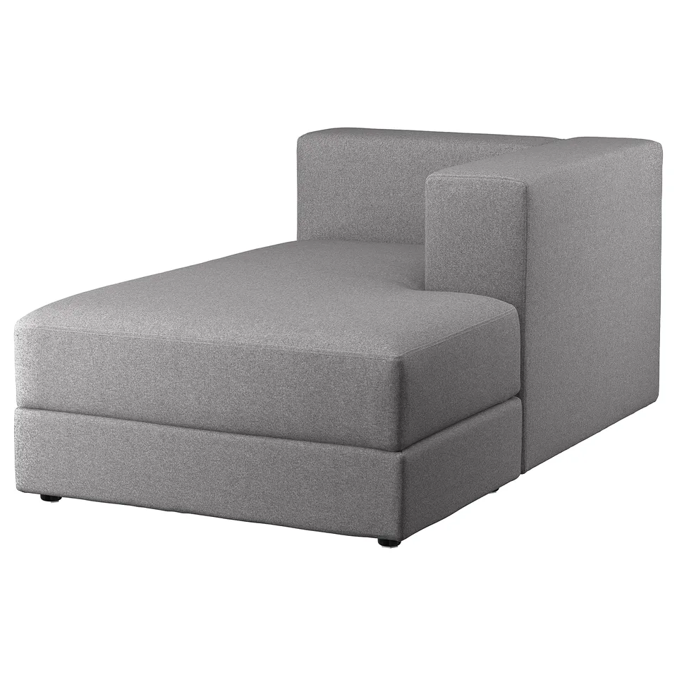 JÄTTEBO grey modular sofa right chaise longue, modern design.