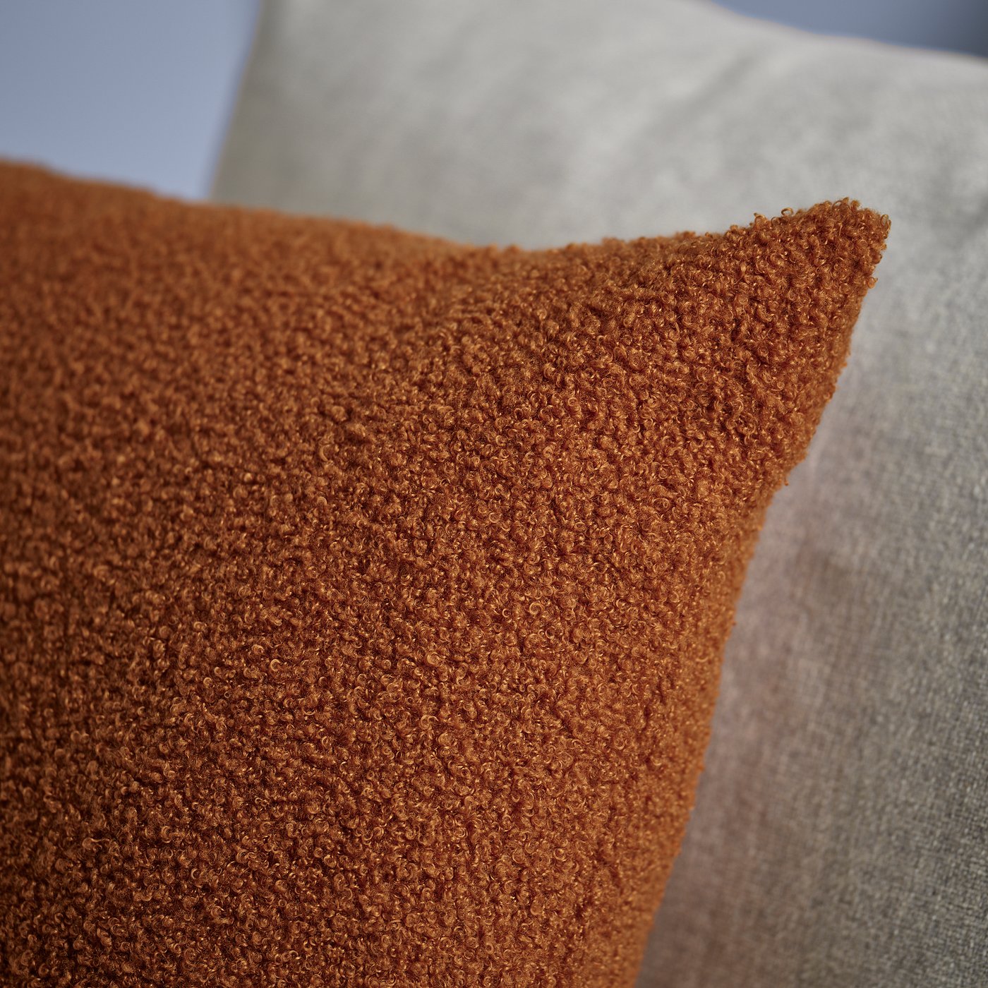 KRYDDBUSKE Cushion cover, brown-red, 50x50 cm