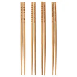 TREBENT chopsticks 4 pairs, bamboo, Length 24 cm