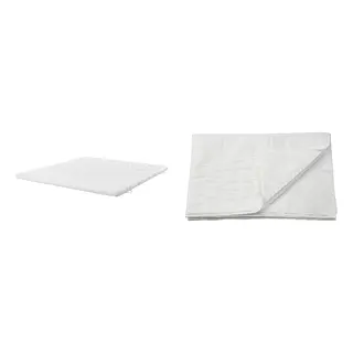 LUDDROS/ÅNNFJÄLLET set: coir mattress + mattress protector