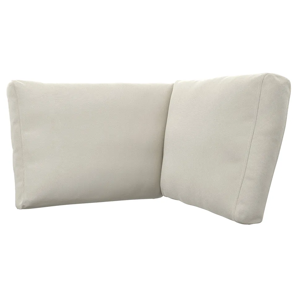 Beige FRÖSÖN outdoor cushion with wave pattern and zip.