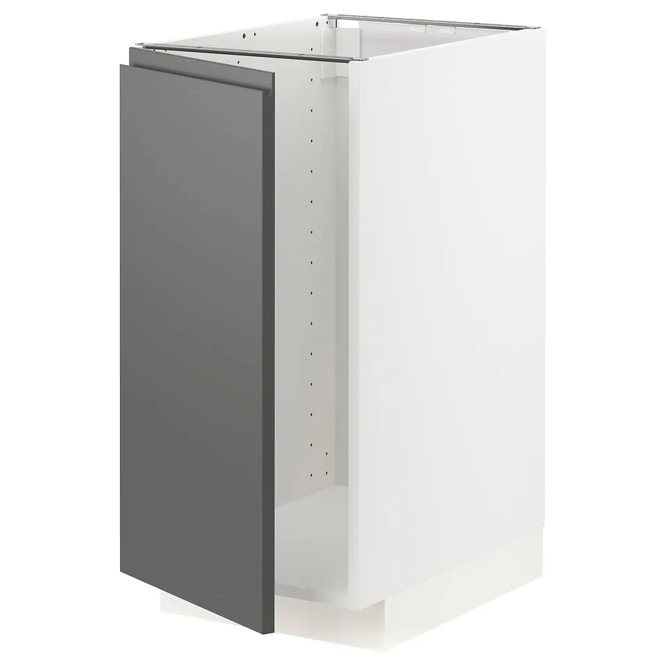 Ikea METOD kitchen unit, dark grey, rectangular, modern design.
