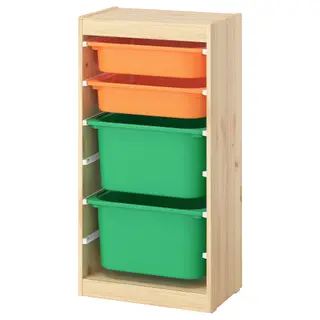 TROFAST set: frame + storage box x2 + storage box x2