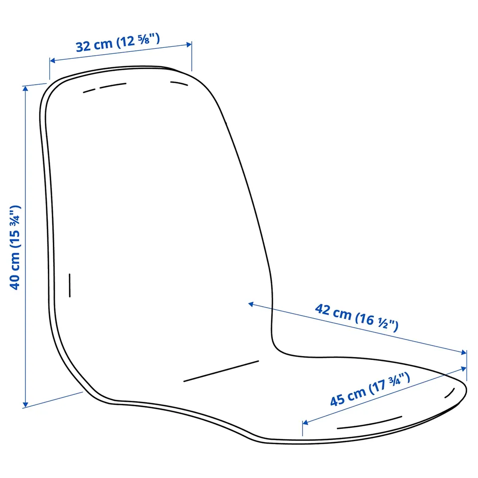 SKÅLSTA Seat shell, plastic red