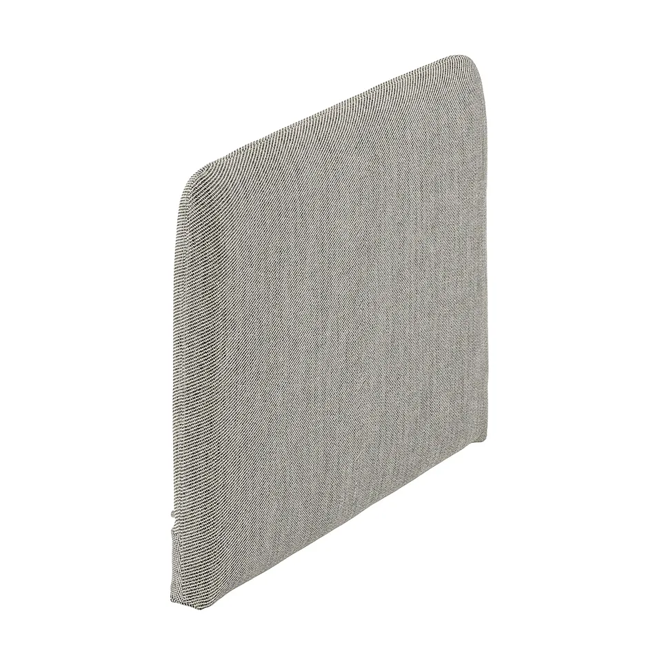 A SÖDERHAMN chair cushion, grey, rectangular, with a textured, mélange effect. It is designed to be easily washable and durable.