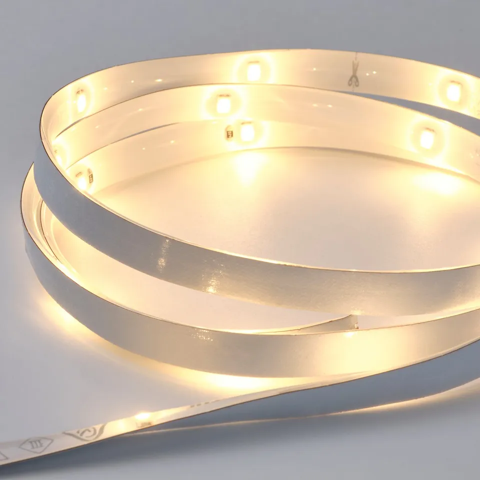 Yellow led strips home decor
