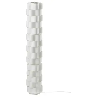 LÅGTRYCK floor lamp, white, Height 138 cm