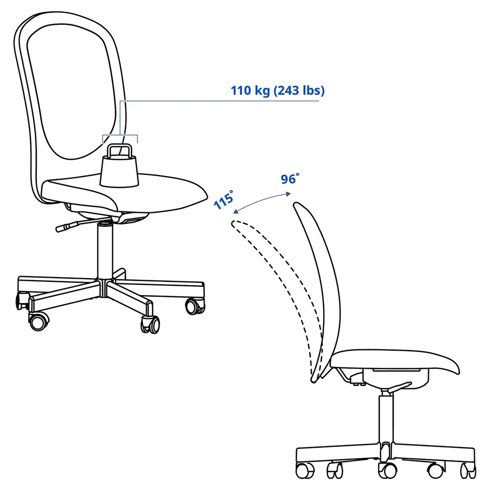 Illustration with measurements for the product: FLINTAN.