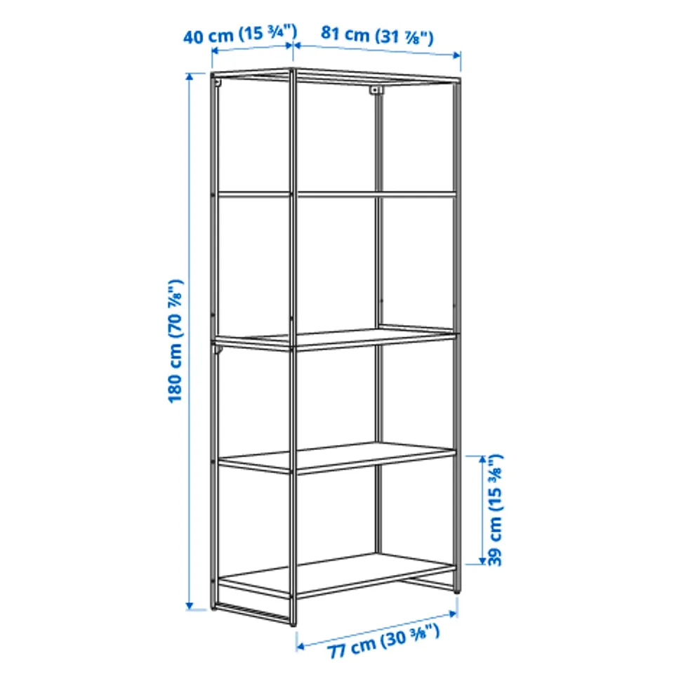 Illustration with measurements for the product: JOSTEIN.
