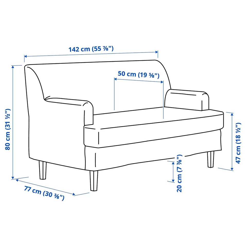 part: ROCKSJÖN 2-seat sofa