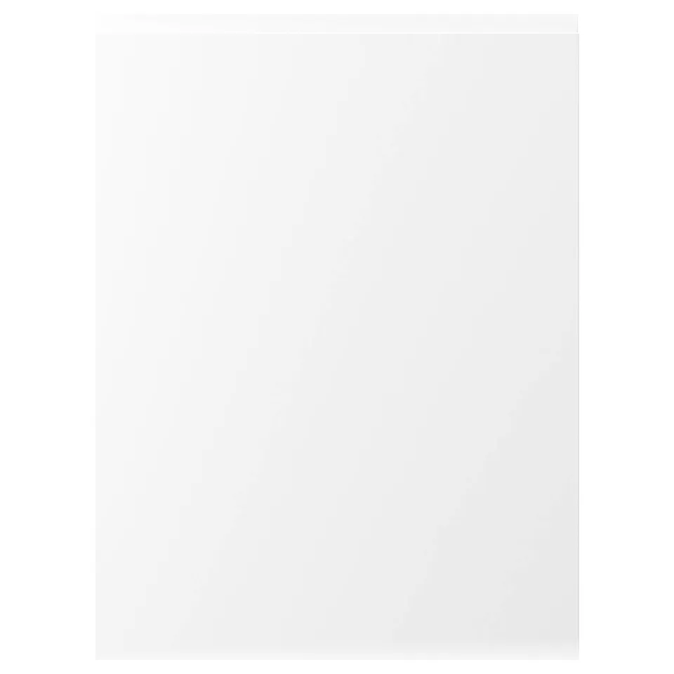 VOXTORP white kitchen cabinet with matt finish and integrated handles