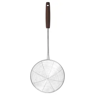 SLITSTARK strainer, stainless steel/walnut, Length 38 cm