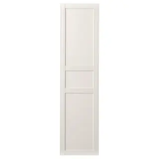 FLISBERGET door with hinges, off-white, 50x195 cm