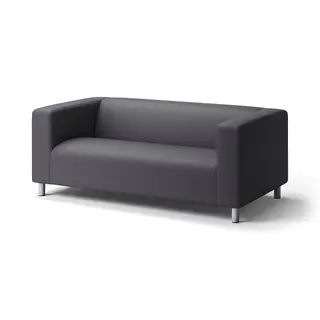 KLIPPAN 2-seat sofa, Vissle grey, Width 180 x Depth 88 x Height 66 cm