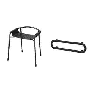 BÄSINGEN set: shower chair + towel rail