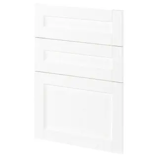 METOD 3 fronts for dishwasher, Enköping white/wood effect, 60 cm