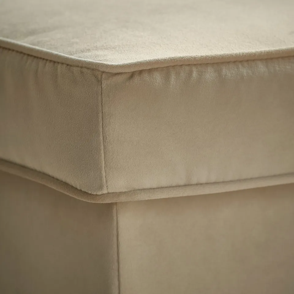 STRANDMON Footstool with storage, Tommaboda deep beige
