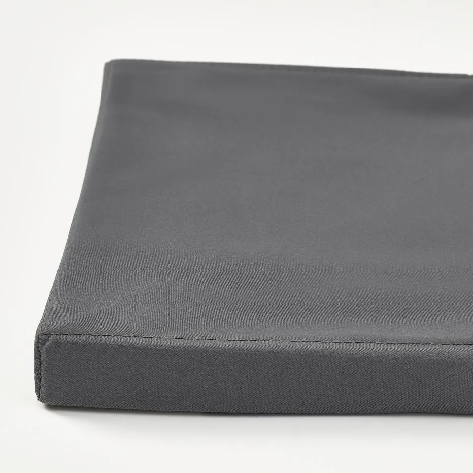 DRÖNA Lid, dark grey textile, 36x26 cm