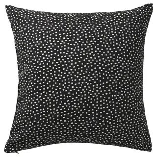 BJÖRKGRÅMAL cushion cover, black/white, 50x50 cm