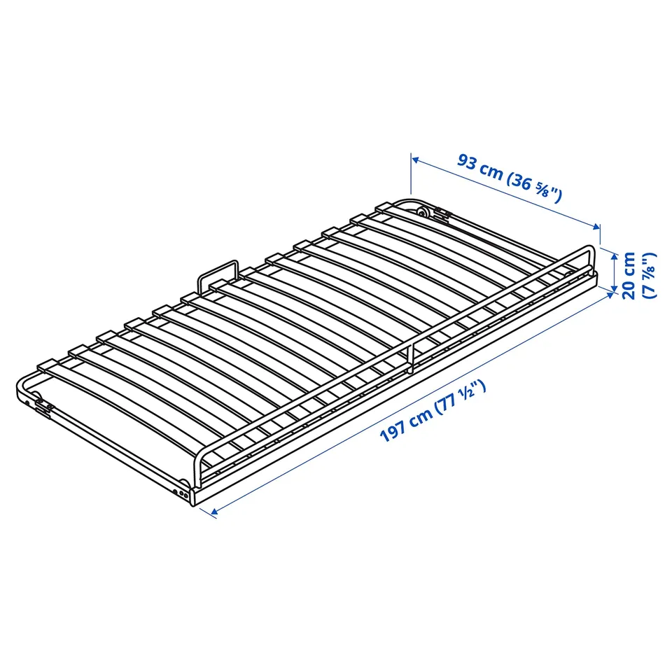 Illustration with measurements for the product: VITVAL.