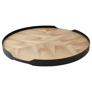 SMÅÄTA lazy Susan, acacia veneer, 42 cm