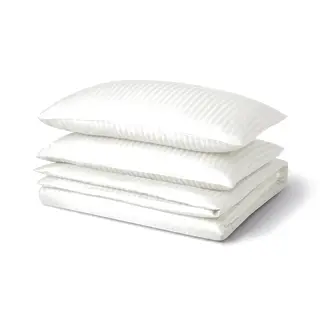 NATTJASMIN duvet cover and 2 pillowcases, white, 240x220/50x80 cm