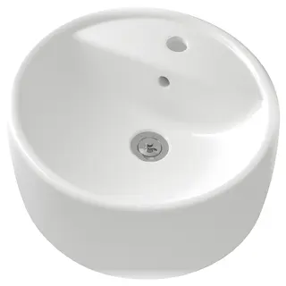 TÖRNVIKEN countertop wash-basin, white, Height 14.0 cm