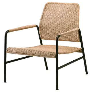 ULRIKSBERG armchair, rattan/anthracite, Width 67 x Depth 74 x Height 76 cm
