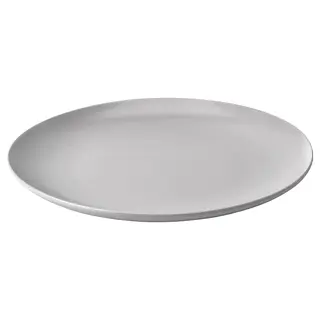 FÄRGKLAR plate, matt light grey, 26 cm
