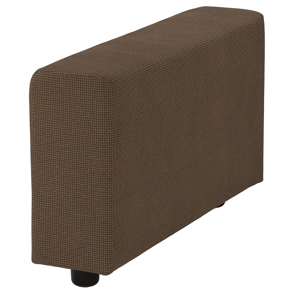VIMLE Cover for armrest, wide/Mosshed dark brown