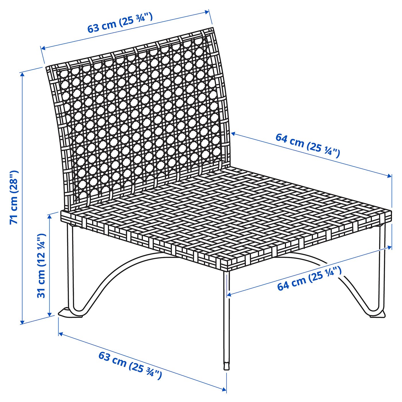 part: JUTHOLMEN one-seat section, outdoor