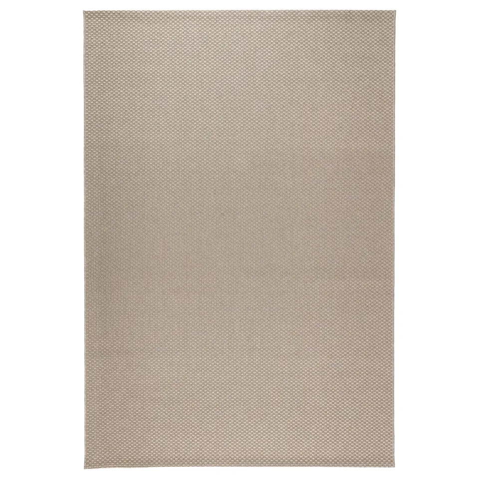 MORUM rug: beige, rectangular, flat-woven polypropylene, neutral design.