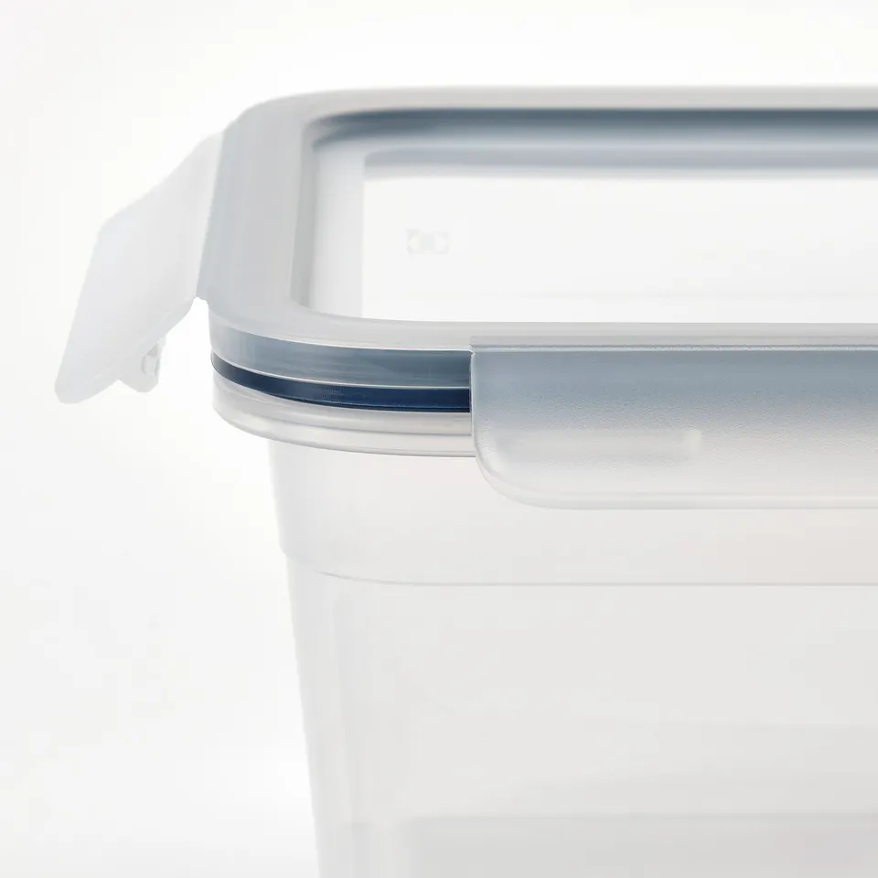 IKEA 365+ Food container, square/plastic, 750 ml