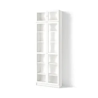 BILLY / OXBERG bookcase, white, 80x30x237 cm