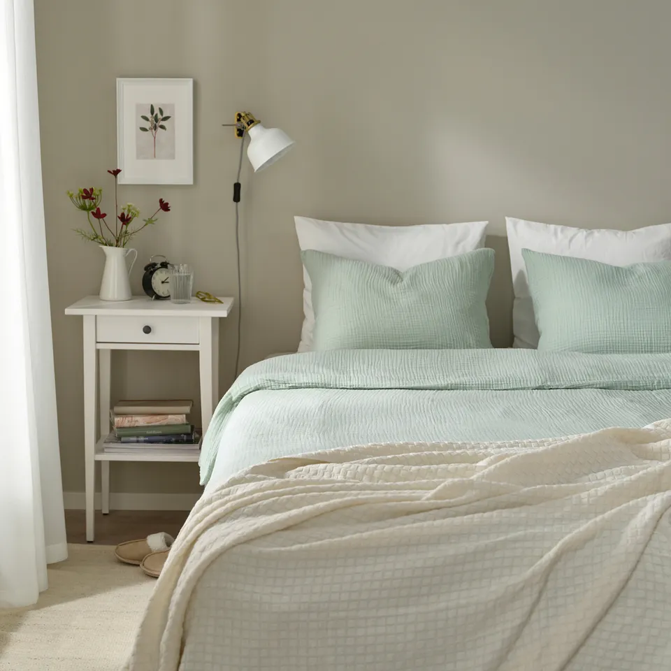 part: SCHERSMIN duvet cover and 2 pillowcases