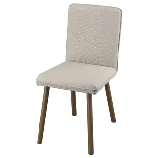 TONSTAD chair, Fridtuna light beige/brown oak effect, Width 42 x Depth 56 x Height 86 cm
