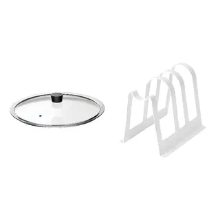 pan lid + stand set: pan lid + cutting board and lid stand