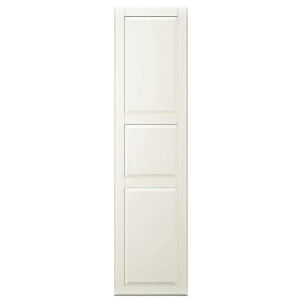 A TYSSEDAL white cabinet door with a classic panel design and soft edges.