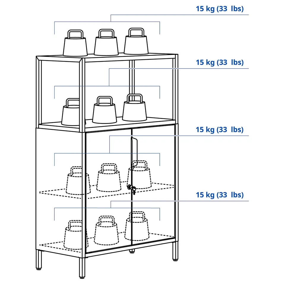 Illustration with measurements for the product: TROTTEN.