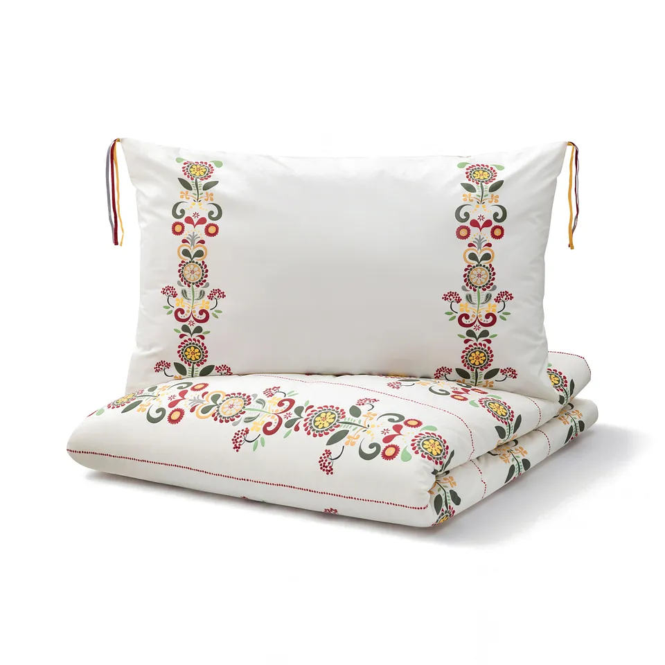 part: ÅKERKULLA duvet cover and 2 pillowcases