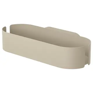 FLORSJÖN shower shelf, beige, Depth 11 x Height 5 x Width 25 cm