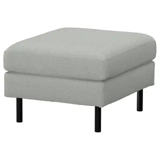 SALTSJÖBADEN footstool, Tonerud grey, Width 71 x Depth 63 x Height 46 cm