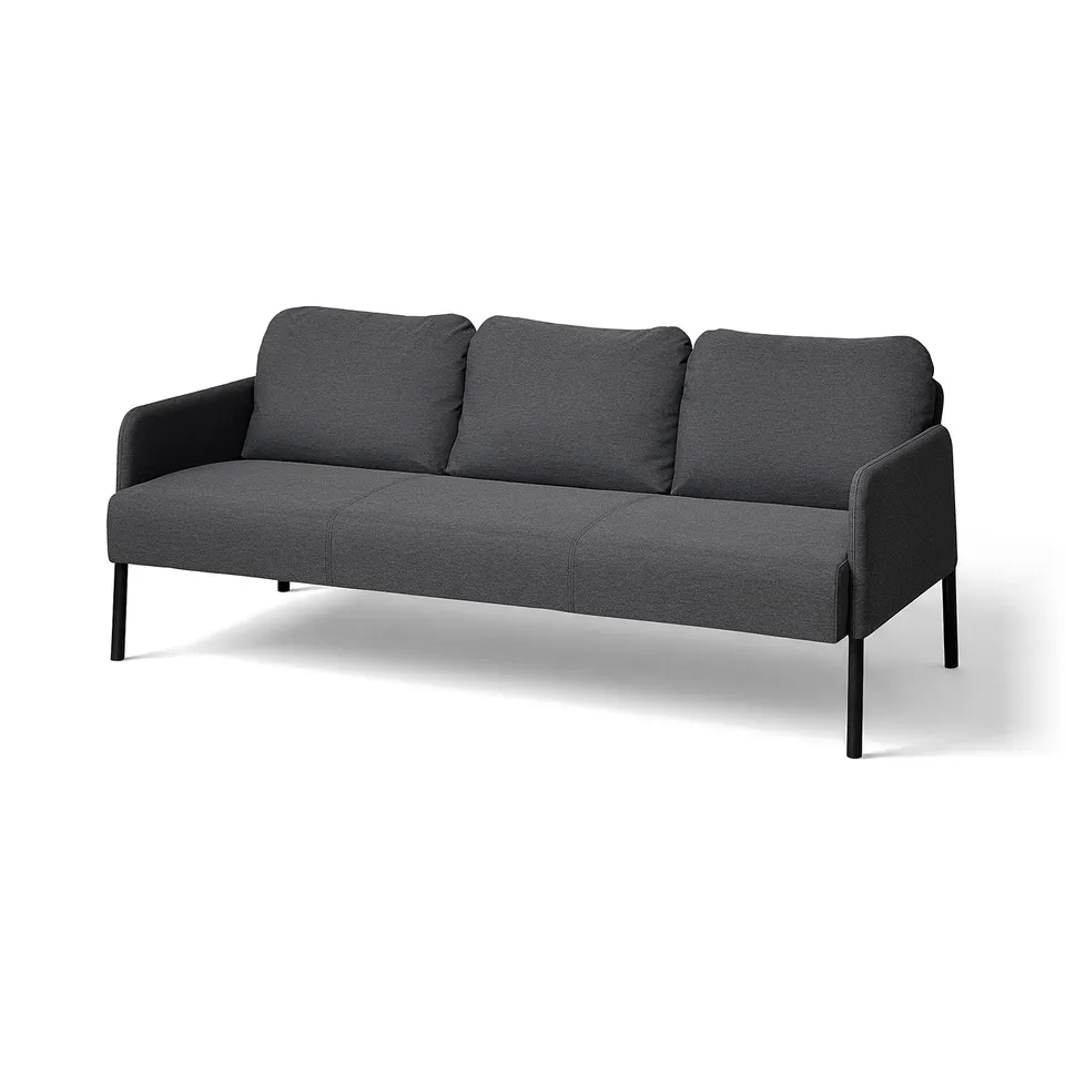 GLOSTAD 3-seat sofa, Knisa dark grey