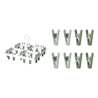 SLIBB set: hang dryer 24 clothes pegs + clothes peg