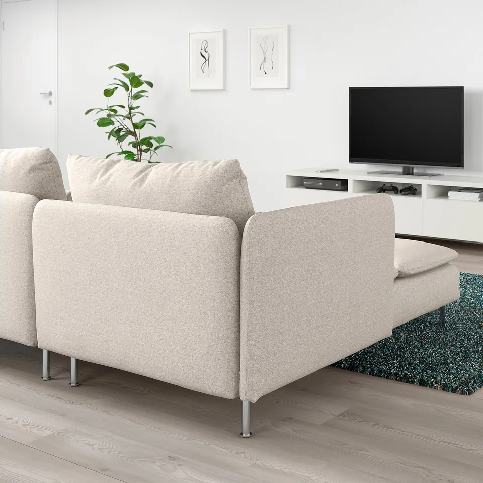 SÖDERHAMN 4-seat sofa with chaise longue